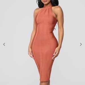 Fashion Nova Bandage Midi Dress